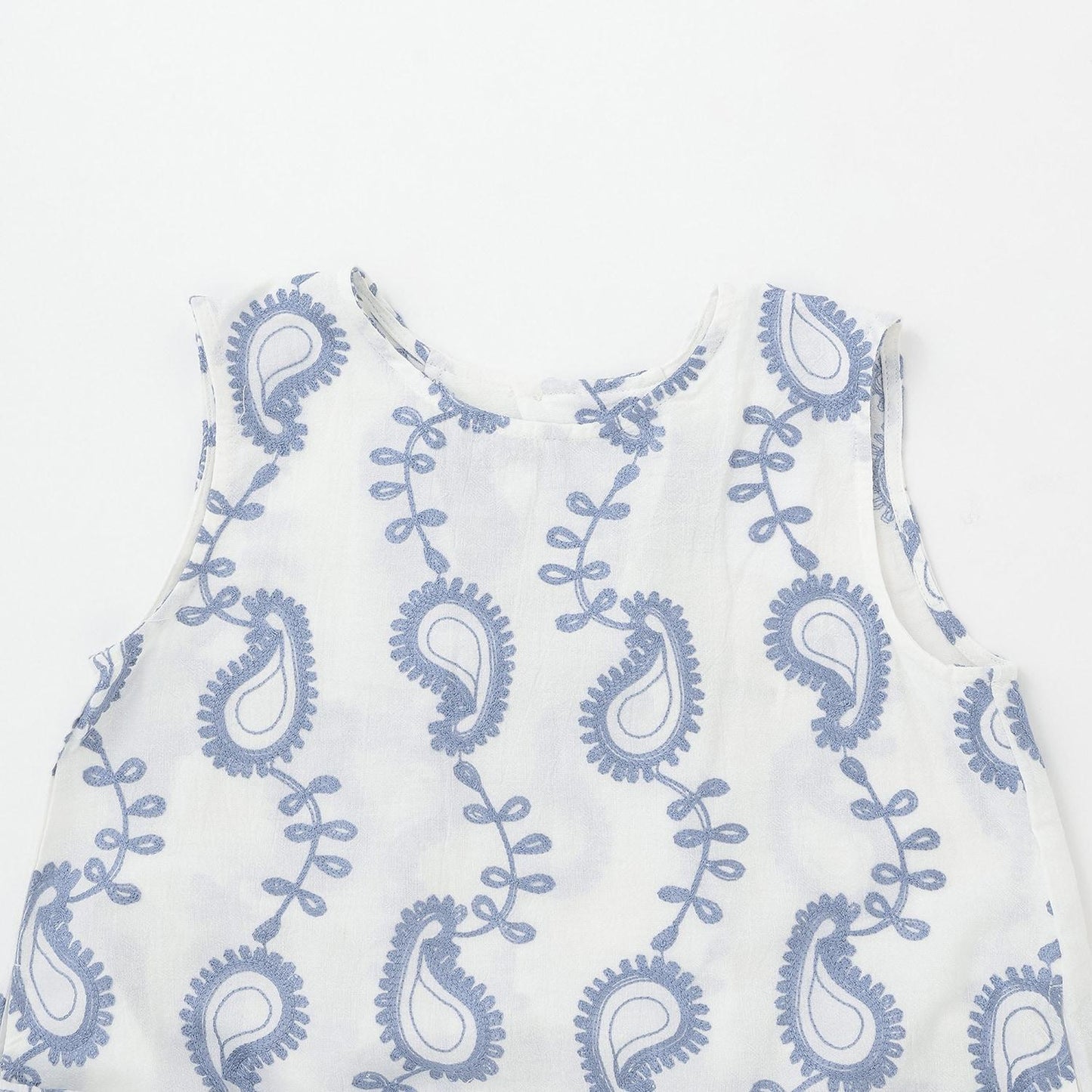 佩斯利刺繡連衣裙
