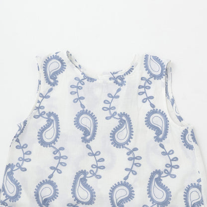 佩斯利刺繡連衣裙