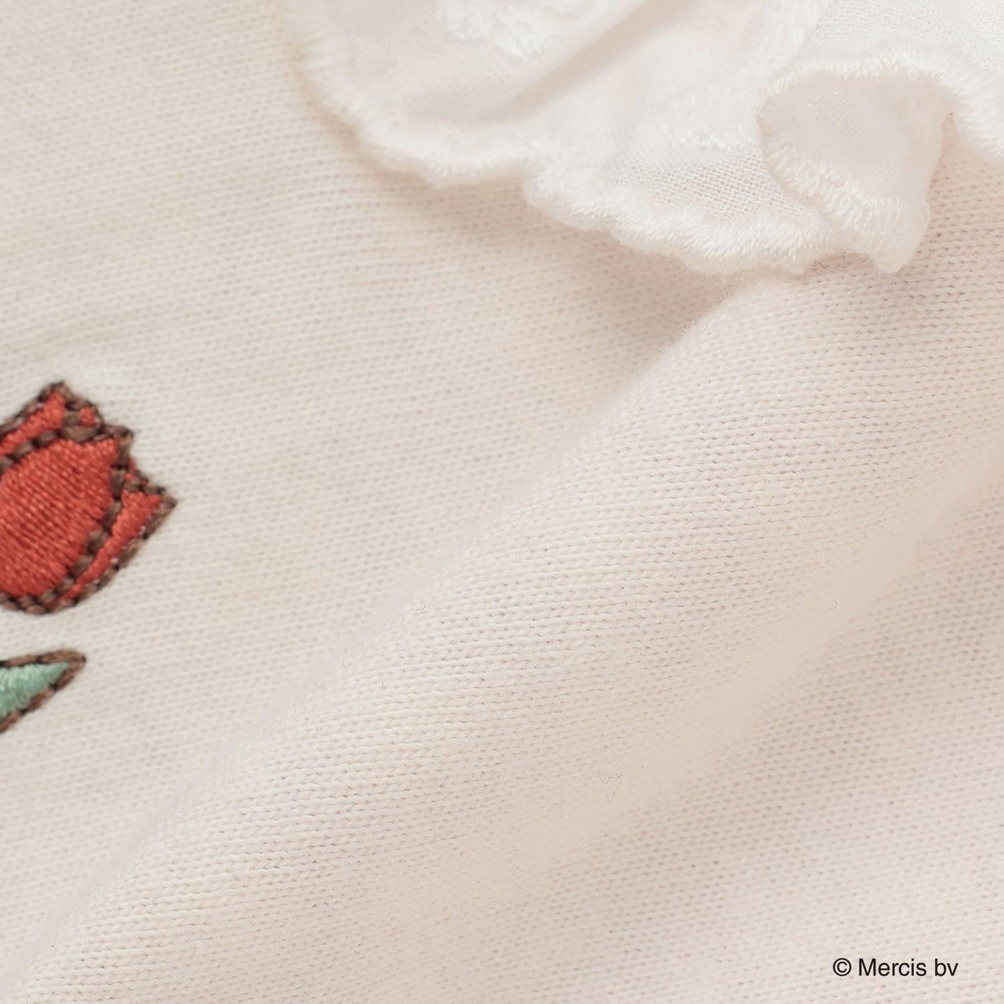 米菲 花朵刺繡 圍兜