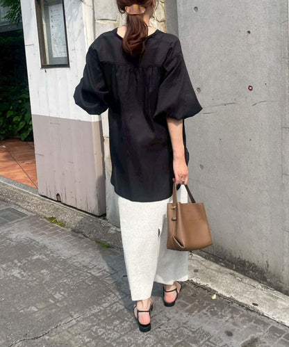 上品透視雙排扣襯衫