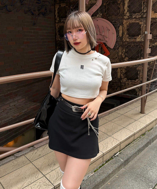 Mavie..7 刺繡鏤空T恤