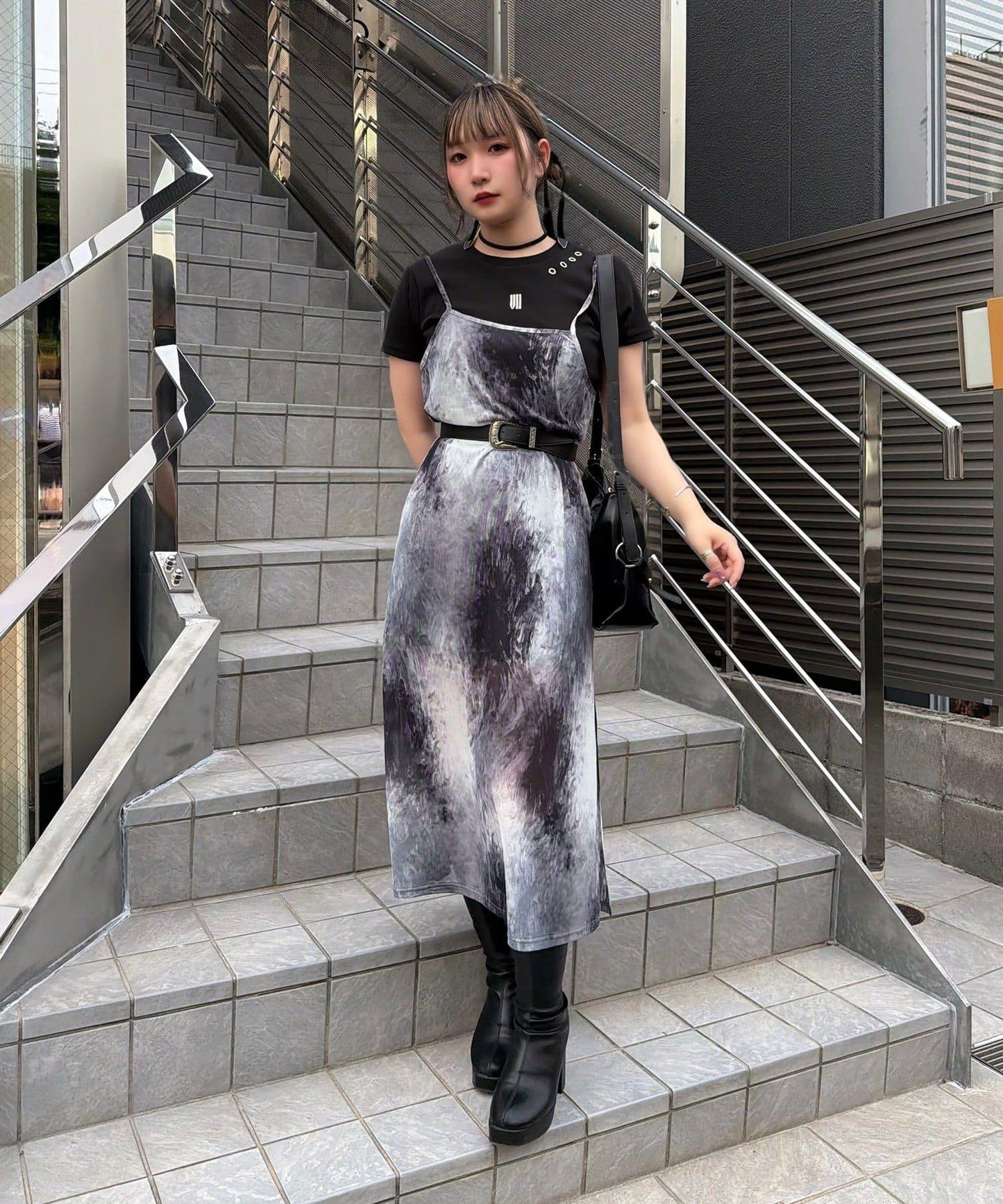 Mavie..7 透視吊帶連衣裙