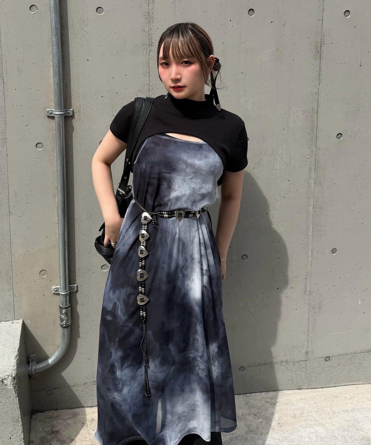 Mavie..7 透視吊帶連衣裙