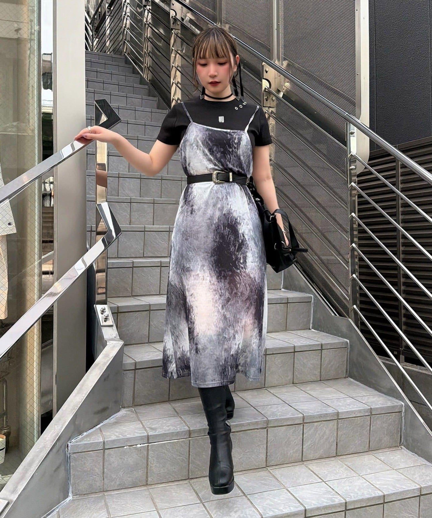 Mavie..7 透視吊帶連衣裙