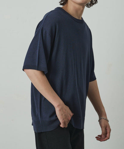 和紙混紡圓領短袖T恤