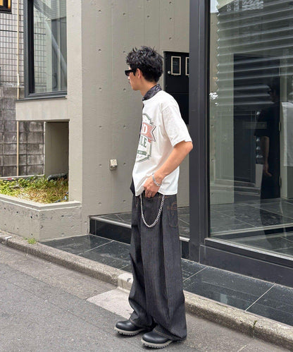 拼接印花T恤