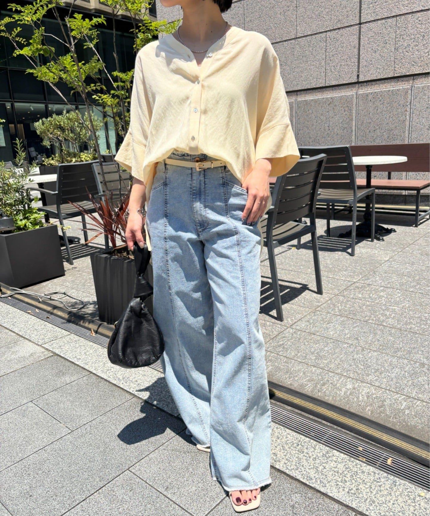 亞麻感襯衫