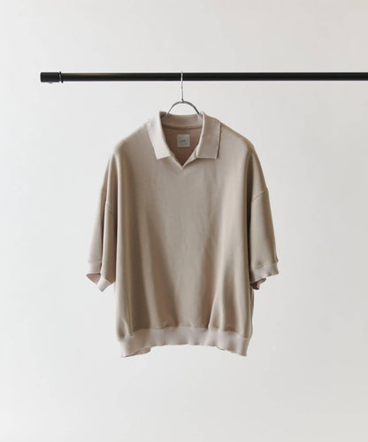 蜜桃絨翻領Polo衫