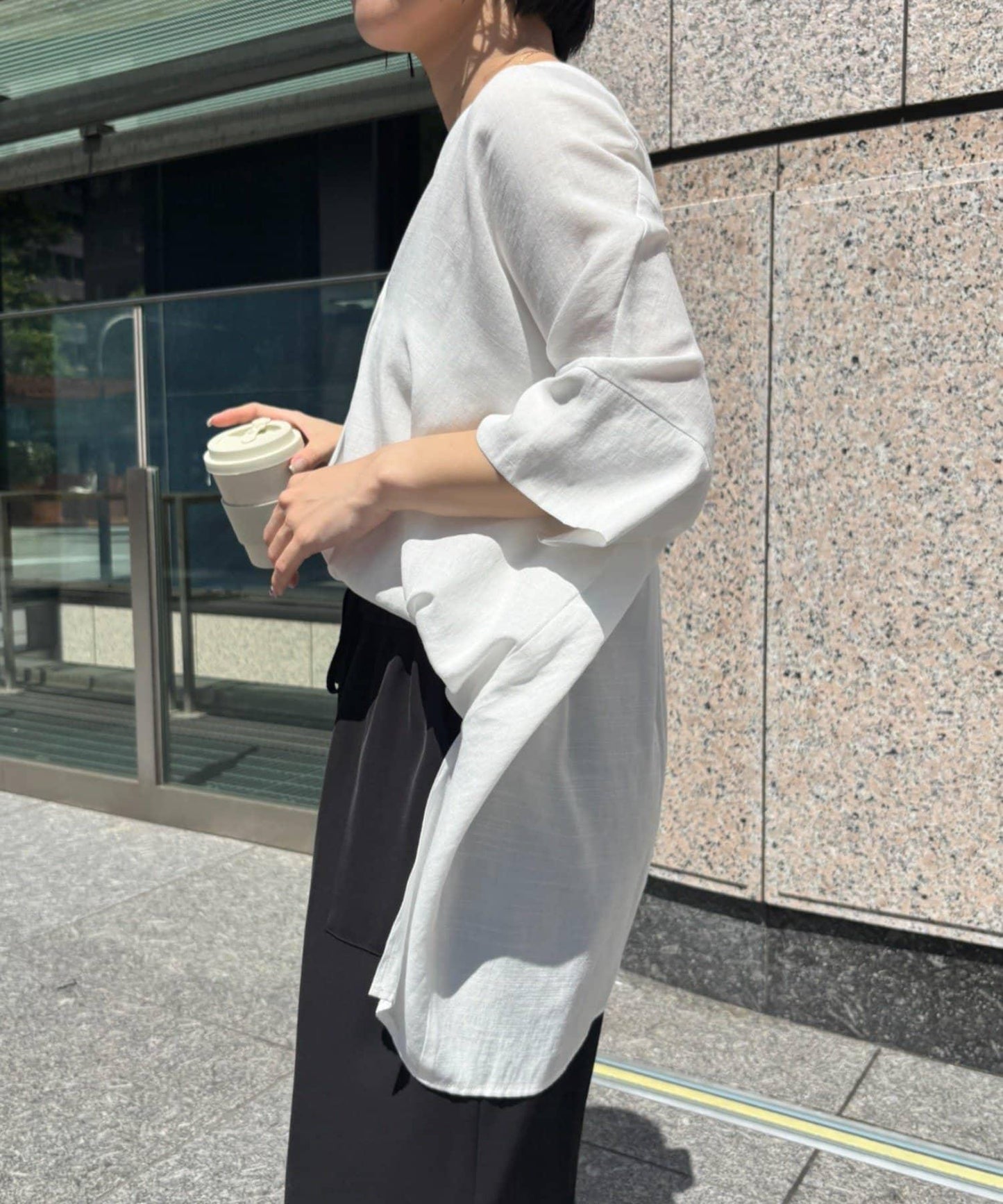 亞麻感襯衫
