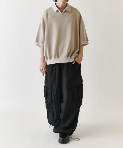 蜜桃絨翻領Polo衫