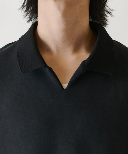蜜桃絨翻領Polo衫
