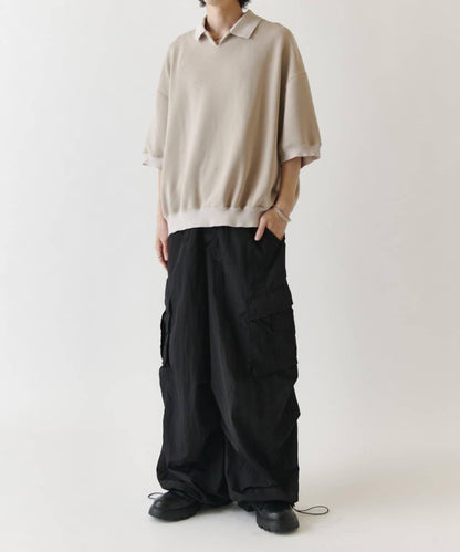 蜜桃絨翻領Polo衫