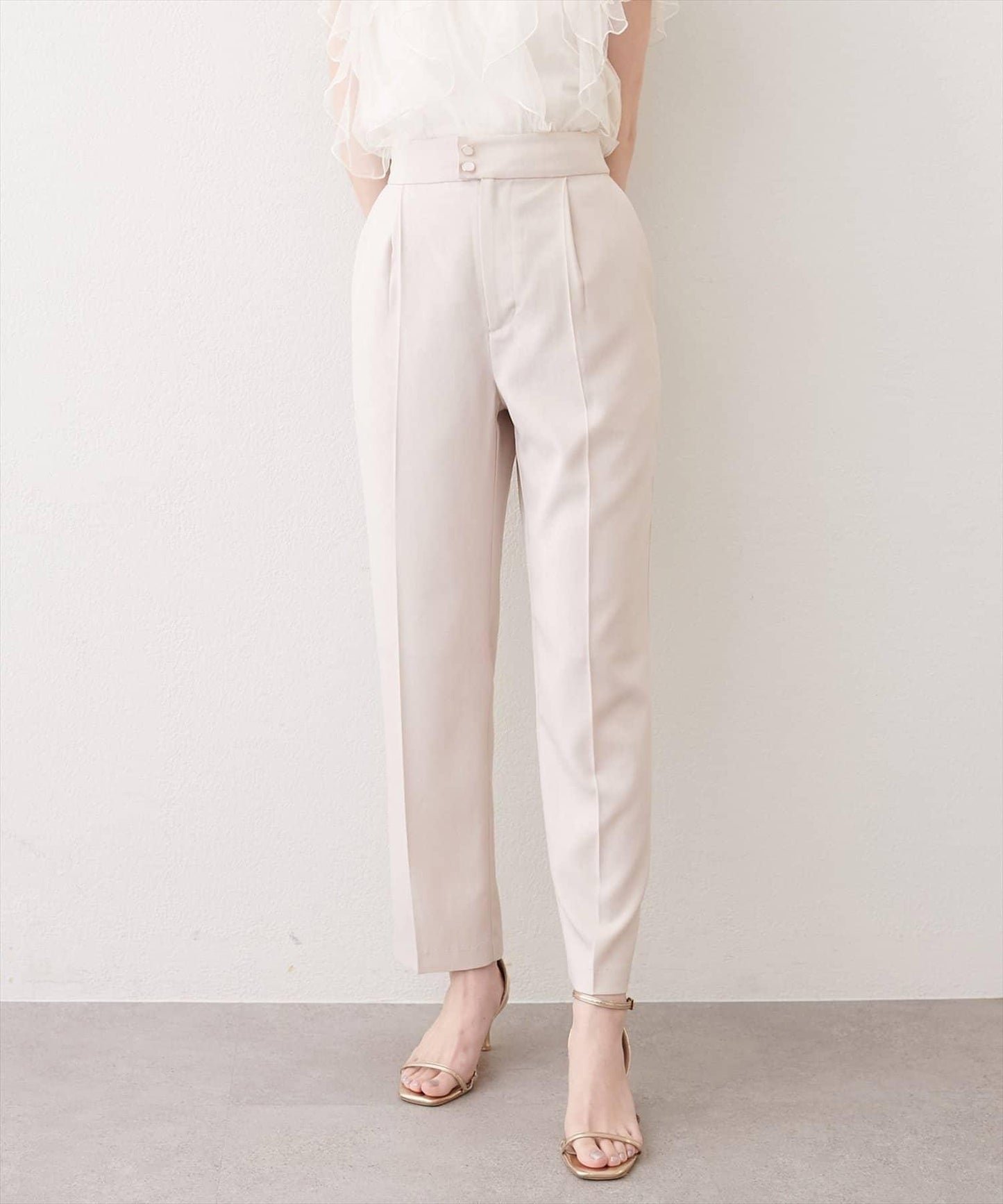 【natural couture】接觸冷感機洗錐形褲