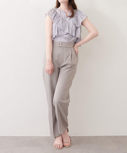 【natural couture】接觸冷感機洗錐形褲