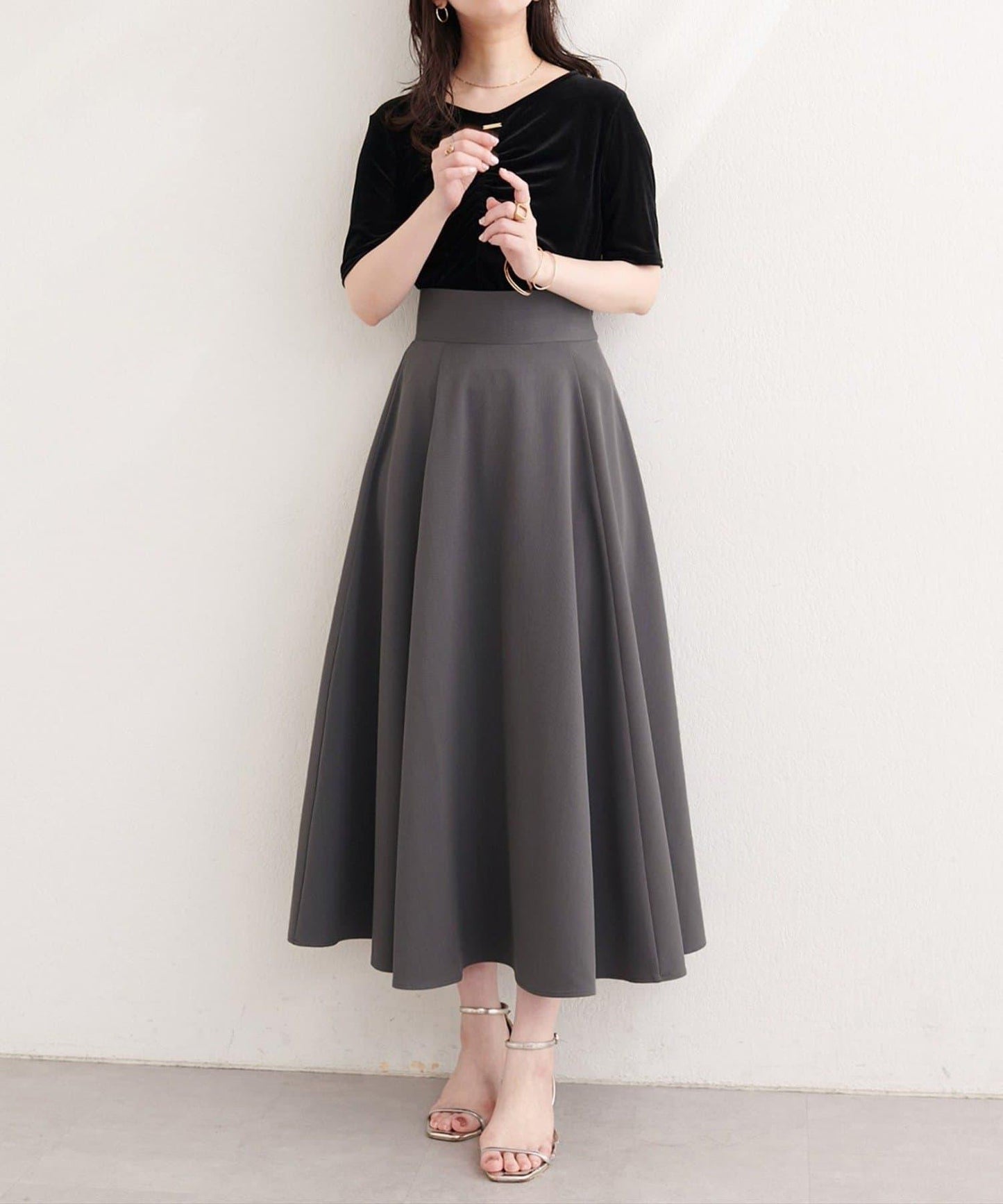 natural couture 高腰大擺半身裙