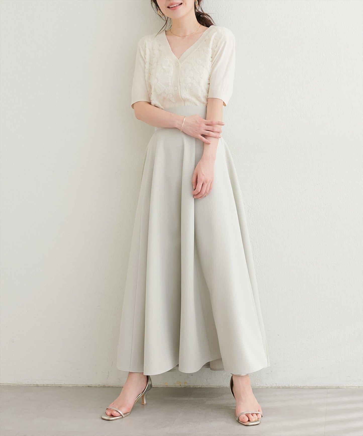 natural couture 高腰大擺半身裙
