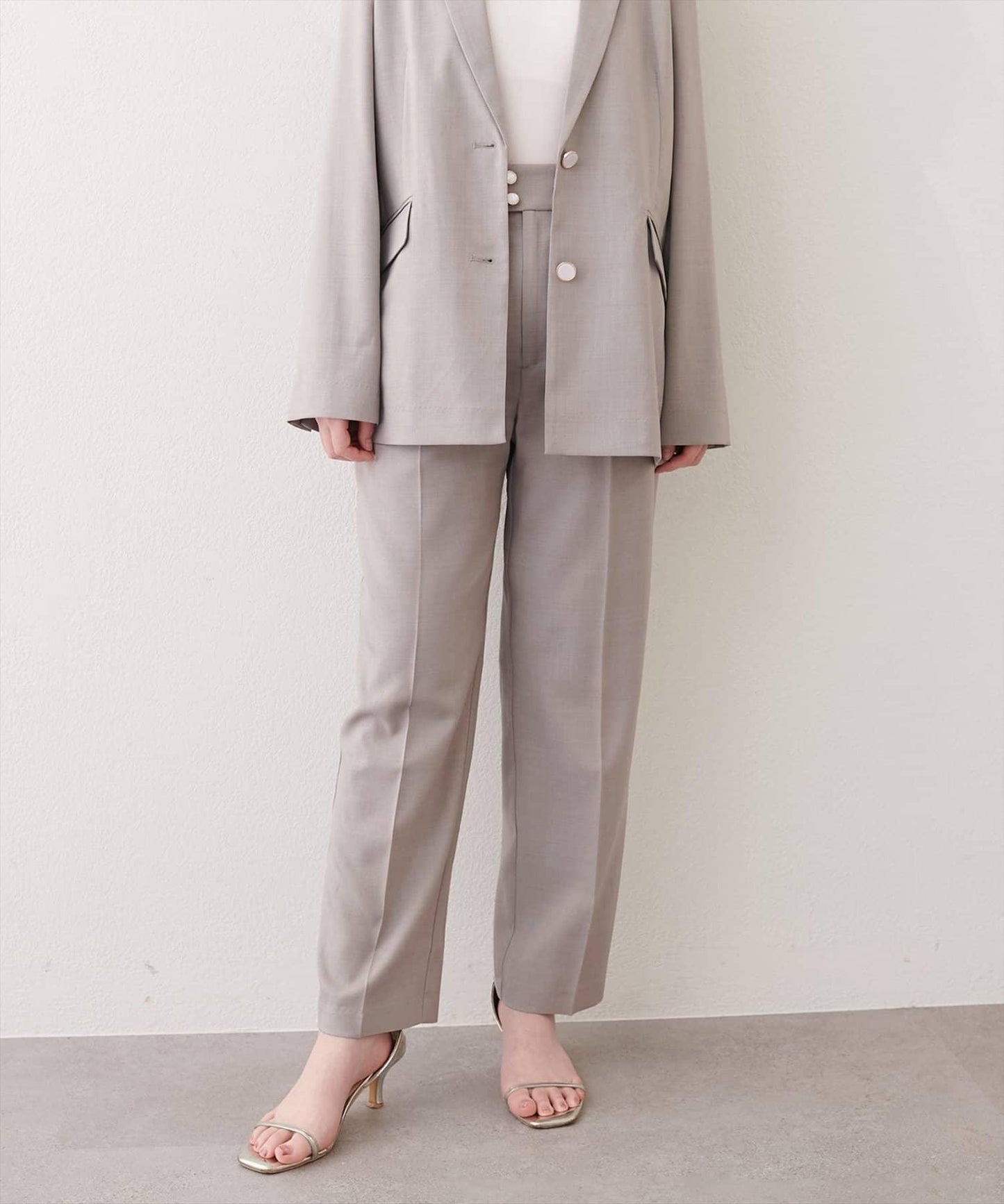 【natural couture】接觸冷感機洗錐形褲