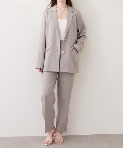 【natural couture】接觸冷感機洗錐形褲