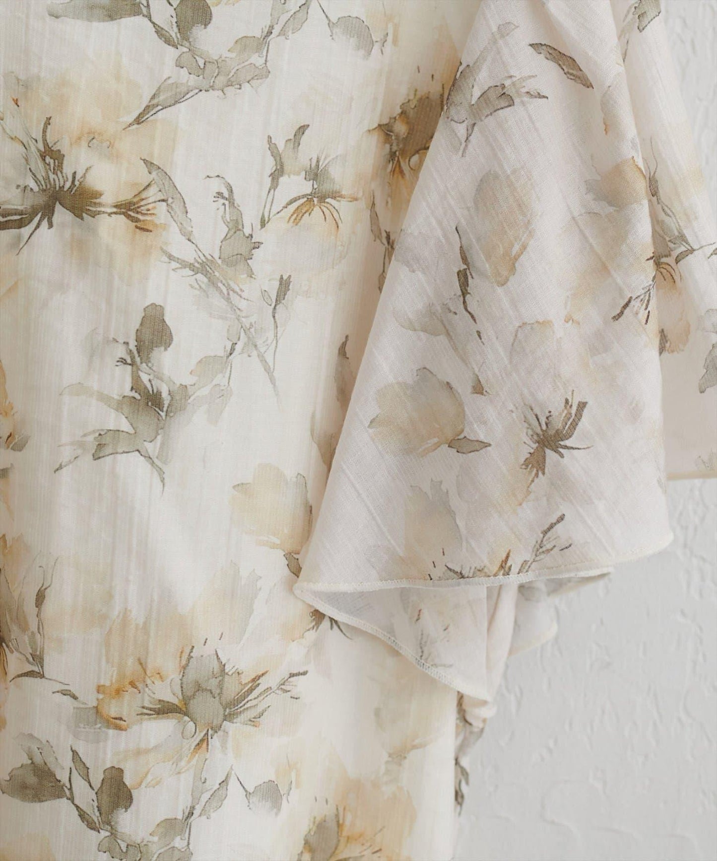 natural couture 蝴蝶結繫帶花卉襯衫