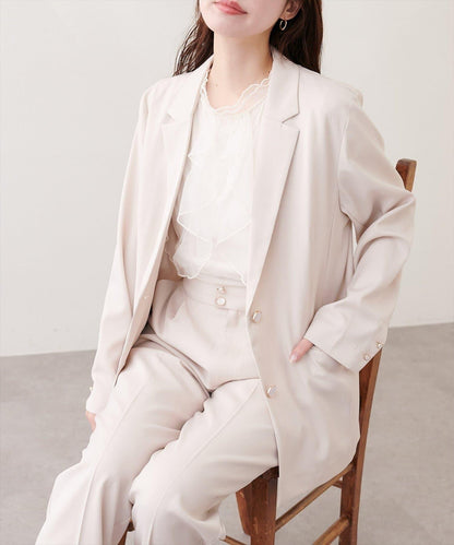 【natural couture】接觸冷感機洗防皺西裝外套