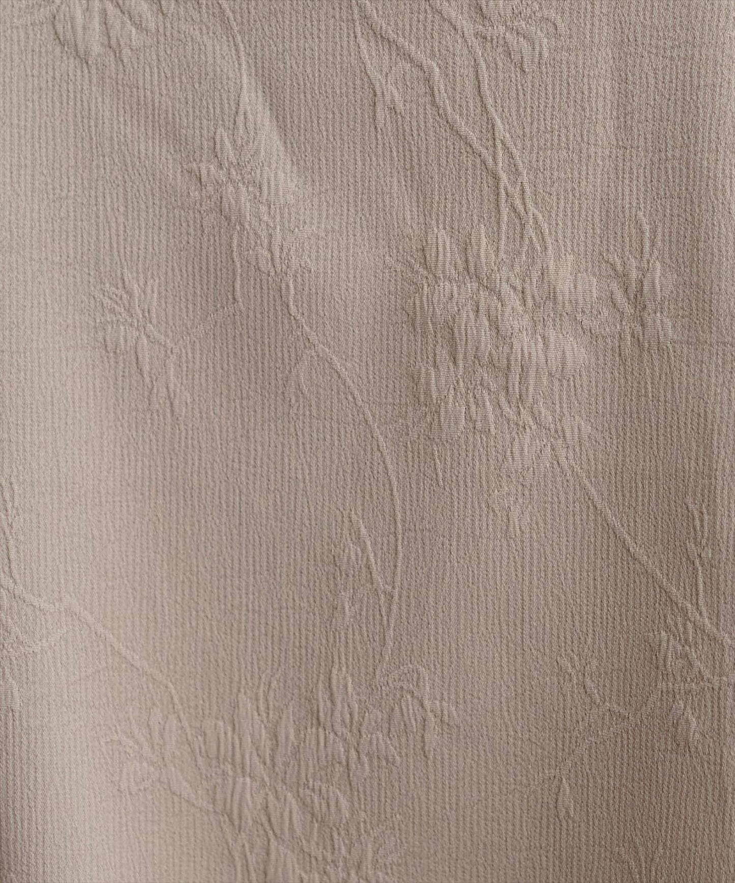 natural couture 花卉提花羊腿袖連衣裙
