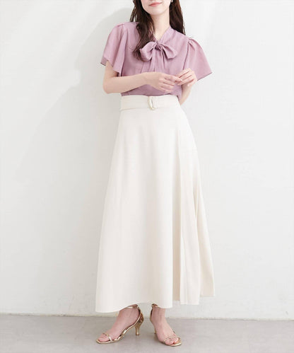natural couture 蝴蝶結繫帶花卉襯衫