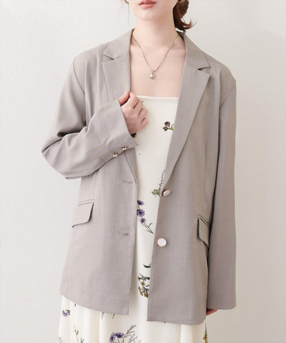 【natural couture】接觸冷感機洗防皺西裝外套