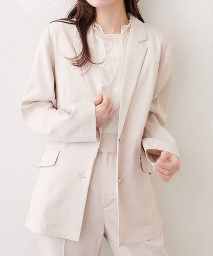 【natural couture】接觸冷感機洗防皺西裝外套