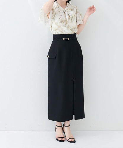 natural couture 蝴蝶結繫帶花卉襯衫