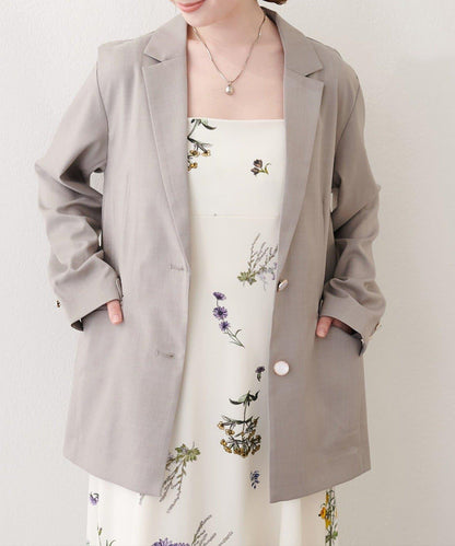 【natural couture】接觸冷感機洗防皺西裝外套
