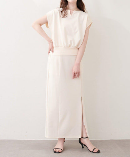 natural couture 氣質打孔V領上衣