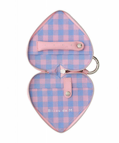 ajew×Bijou de M PU HEART pocket case (MagSafe対応)