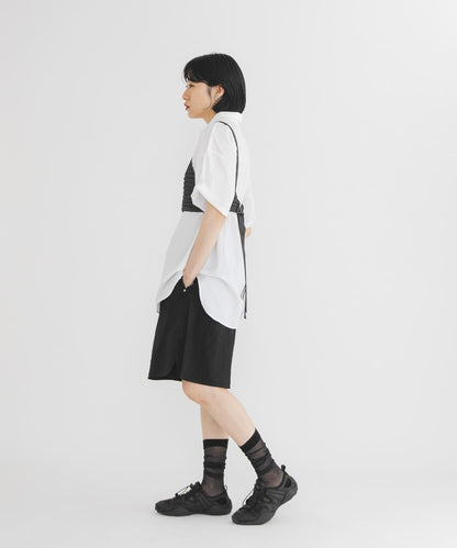 針織馬甲套裝襯衫