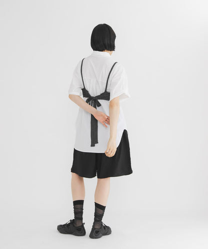 針織馬甲套裝襯衫