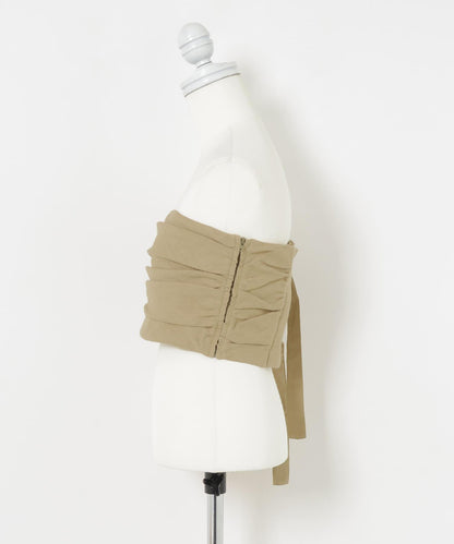 繫帶抹胸上衣