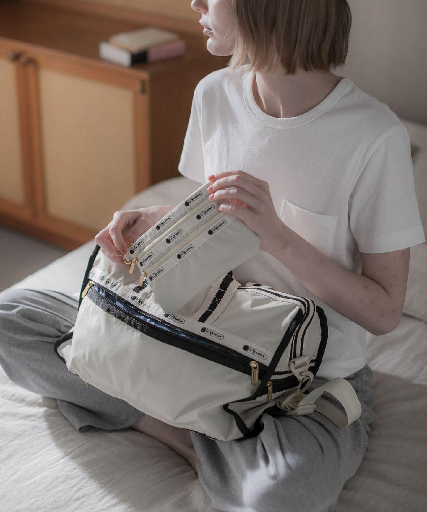 『聯名』LeSportsac×URBAN RESEARCH 3ZIP COSMETIC 化妝包