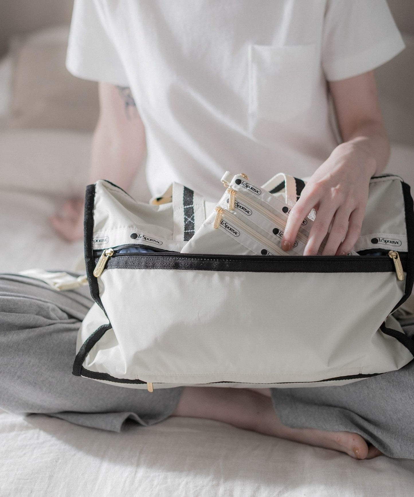 『聯名』LeSportsac×URBAN RESEARCH 3ZIP COSMETIC 化妝包