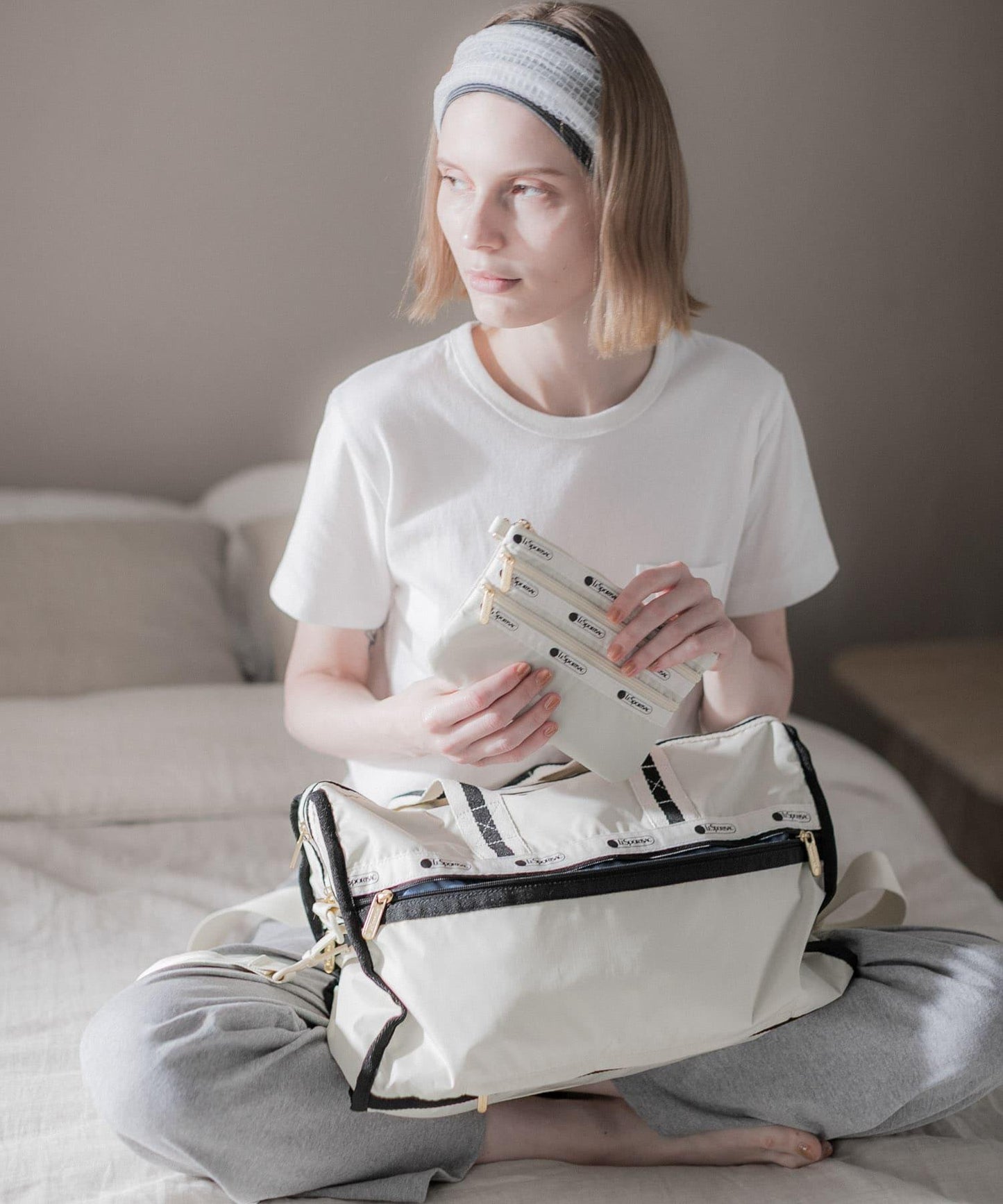 『聯名』LeSportsac×URBAN RESEARCH 3ZIP COSMETIC 化妝包