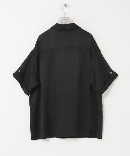 銅氨絲短袖襯衫