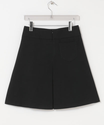 Studio Doe Wool Wide Pleated Midi Skirt