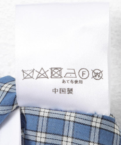 透視格紋襯衫