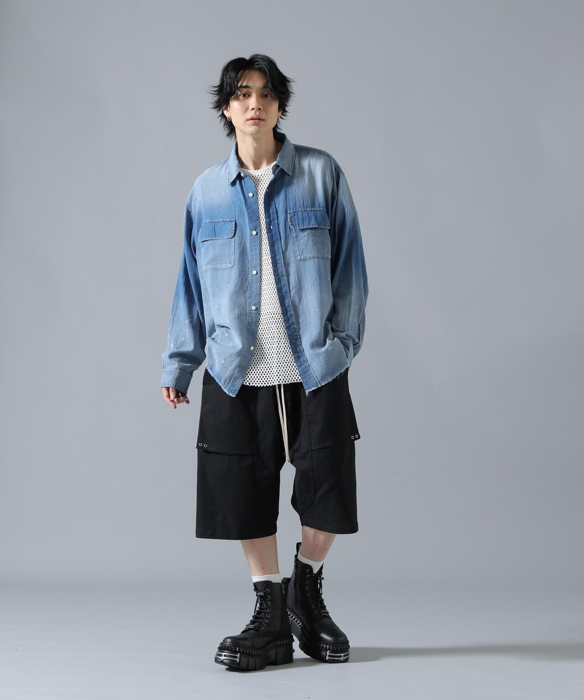 DankeSchon/ダンケシェーン/TCBLK SARROEL SHORTS