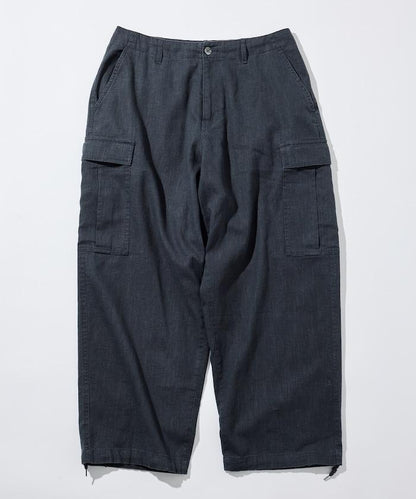 LINEN COTTON EASY CARGO PANTS 亞麻棉工裝褲 【套裝款】