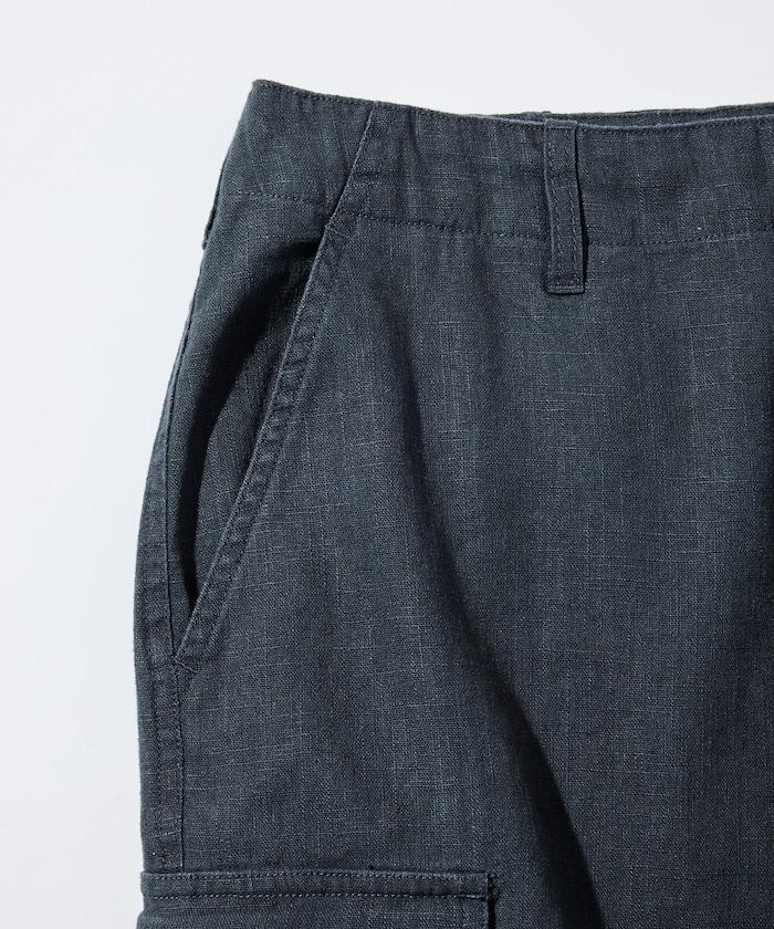 LINEN COTTON EASY CARGO PANTS 亞麻棉工裝褲 【套裝款】