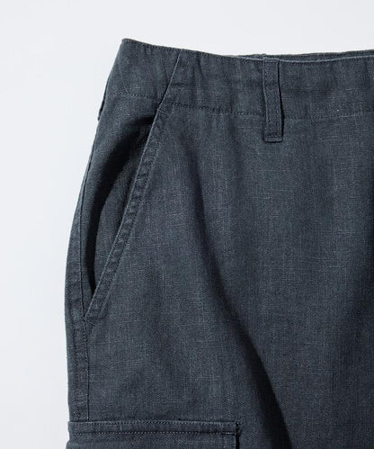 LINEN COTTON EASY CARGO PANTS 亞麻棉工裝褲 【套裝款】