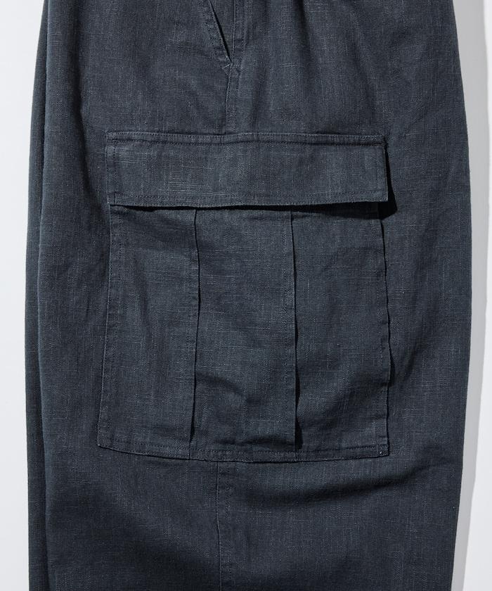 LINEN COTTON EASY CARGO PANTS 亞麻棉工裝褲 【套裝款】