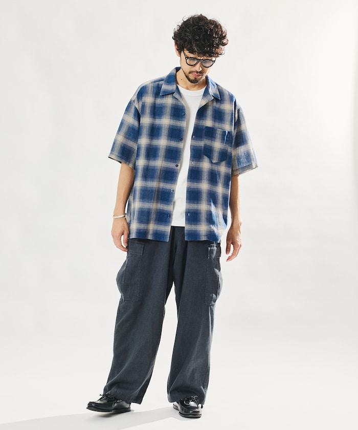 LINEN COTTON EASY CARGO PANTS 亞麻棉工裝褲 【套裝款】