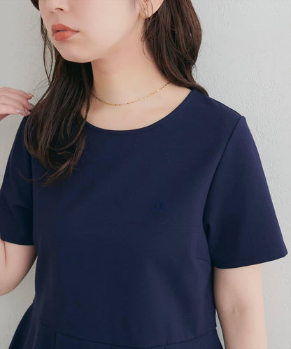 小Logo刺繡收腰T恤