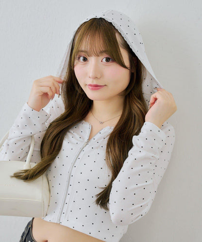 【continuer】Logo刺繡防曬連帽衫