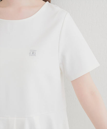 小Logo刺繡收腰T恤